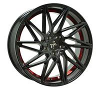 Keskin, KT20 Future, 8x18 ET30 5x112 72,6, black painted red inside
