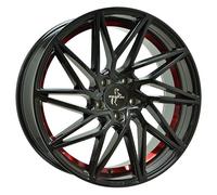 ALUFELGEN KESKIN, KT20 FUTURE, 8,5X20 ET45 5X112 72,6, BLACK PAINTED RED INSIDE