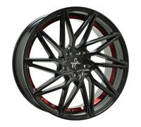 20 Zoll KESKIN KT20 5x112 ET45 Alufelgen BLACK PAINTED RED INSIDE