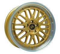 ALUFELGEN KESKIN, KT22 RETRO, 8,5X19 ET30 5X112 72,6, GOLD LIP POLISH