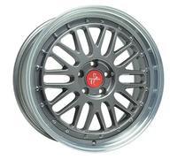 ALUFELGEN KESKIN, KT22 RETRO, 8X18 ET40 5X114,3 72,6, TITAN GREY LIP POLISH