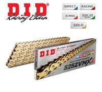 Kette DID X-Ring 525ZVM-X2 108 Nietenschloss ZJ gold (5/8 x 5/16 x 10,16)