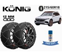 Ketten Schnee Konig 12MM XG12PRO 240 215/60R18 für Mercedes Eqb (X243) + Tribute