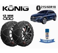 Ketten Schnee Konig 12MM XG12PRO Gr 240 215/60R18 für Mercedes Gla 2020 Tribute
