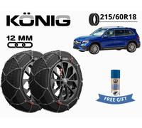 Ketten Schnee Konig 12MM XG12PRO Gr 240 215/60R18 für Mercedes Glb 2019 Tribute