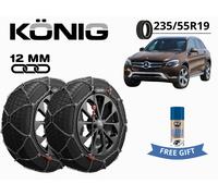 Ketten Schnee Konig 12MM XG12PRO Gr 250 235/55R19 für Mercedes Glc 15-22+