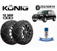 Ketten Schnee Konig 12MM XG12PRO Gr 255 255/50 R19 Für VW Touareg (7L) Mit
