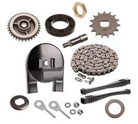 Kettenkit/Kettensatz mit Kleinteilen - Simson Schwalbe KR51/2 - Mitnehmer Z=34, Rollenkette 112 Glieder, Antriebskettenrad Z=15