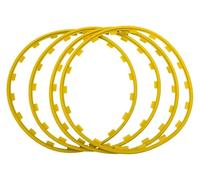 KEuLen Felgenschutzringe, Leichtmetallfelgen Schutz, 18-20 Zoll Radkappe, Zierring for Autos, langlebiger Felgenschutz(Yellow,20in)