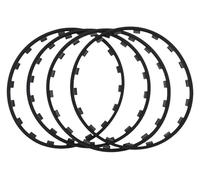 KEuLen Felgenschutzringe, Leichtmetallfelgen Schutz, Modifizierte Felgen, Antikollisionsschutz, Zierleisten for 16-21 Zoll Felgen(Black,19in)