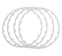 KEuLen Felgenschutzringe, Leichtmetallfelgen Schutz, Modifizierte Felgen, Antikollisionsschutz, Zierleisten for 16-21 Zoll Felgen(White,19in)