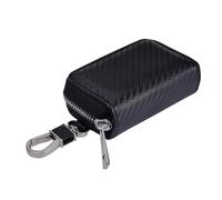 Keyless Go Schutz Autoschlüssel - 10 x 6,5 x 3 cm PU Leder Etui | Signalblocker | Anti-Diebstahl Schlüsselanhänger | GPS Signalabschirmung Premium Case | Datenschutz Schutz für Auto Schlüssel