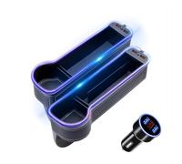 KFBJM 2 Stück Autositz Lückenfüller für Skoda Kodiaq/Kodiaq GT/Kamiq/Karoq/Kodiaq/Kodiaq GT 2017-2024 2025, Auto Sitzseite Auslaufsicher Streifen Lückenkissen Gap-Stecker Innenraum Organizer Zubehör