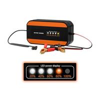 Kfz-Batterieladegerät | Impulsladegerät 12 V für Fahrzeuge, Lade- und Batteriehalter, für Auto, Quad, LKW, Rasenmäher, Motorrad, Fahrzeuge, Wohnmobil, SUV