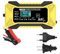 Kfz-Batterieladegerät, intelligenter 12 V tragbarer Batteriehalter | Autozubehör mit LCD-Anzeige und Temperaturausgleich für LKW Golf