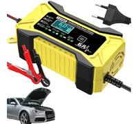 Kfz-Batterieladegerät | Intelligenter Batteriehalter 12 V tragbar - Elektronisches Fahrzeug mit LCD-Display und thermischer Ausgleich für Boot, LKW, Anhänger, Generator