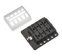 KFZ-Flachsicherungshalter mit LED Indikator für 10 Sicherungen 30A/32V DC (Schnellanschluss)