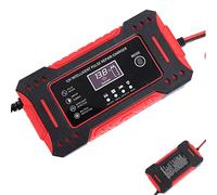 Kfz-Ladegerät, Auto-Ladegerät, tragbares Kfz-Ladegerät 12 V 6 A - Ladegerät für Elektroautos, Erhaltungsladegerät, Batteriehalter für