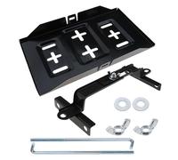 Kfz/Marine Batteriehalter mit verstellbarer Klemme stabiles Metallfach