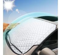 Windschutzscheibe Abdeckung Premium 94x144,5cm Befestigung 2 Gummibändern Frost - Schnee - Eis - Regen - Sonne - Schmutz