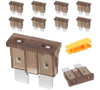 Kfz Sicherungen 10 Stk, JatilEr Autosicherungen 7.5A Standart, Flachsicherungen Kfz, Stecksicherung mit 1 Sicherungszieher für Auto/RV/LKW/Motorrad/Boot