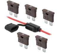 KFZ Sicherungshalter 12V 4,0mm² 12AWG bis 30A WASSERDICHT Standardsicherung MTA