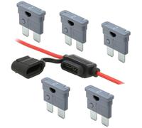 KFZ Sicherungshalter 12V 4,0mm² 12AWG bis 30A WASSERDICHT Standardsicherung MTA