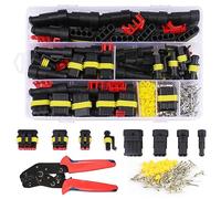 KFZ Stecker KFZ Kabel Steckverbinder: YIDM 352 Stück Wasserdichte KFZ Kabel Steckverbinder+Crimper Zange, KFZ Stecker Steckverbindung Set,1-6 Polig Kabel Steckverbinder Stecker für Autos Motorräder