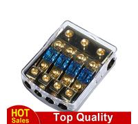 KFZ Stromverteiler 4 Wege Mini ANL Sicherungshalter 60A Flachsicherungen Audio