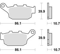 KH140 ORGANISCHE BREMSBELÄGE FÜR HONDA XLV TRANSALP 91-13, XRV 750 AFRICA TWIN 9