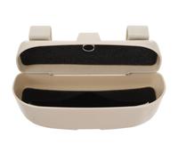 KHBUAB Abs Brillenhalter Beige für Sonnenbrillen Aufbewahrungsbox mit Stoßfestem und Robustem Design Praktischer Schutzbox Clip im Auto für Auto Sonnenblende