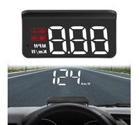 KHDWOB Head Up Display Auto für VW Taigo Touran Tiguan CC Beetle Passat Jetta B6 B7 B8, Digitaler Geschwindigkeitsmesser Mit OBD2 & GPS, HUD Für Windschutzscheibe Warnung Vor überschreitung,A