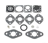 KHIronHive Vergaser Reparatursatz für Tecumseh 640347 Für Tillotson TM049XA Serie 15-teiliger Dichtungssatz Motorüberholung Verbesserte Kraftstoffeffizienz Schnellinstallationsteile für Kleinmotor