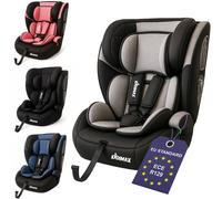 Kidimax® Kindersitz EasyFit 9-36 kg - Mitwachsender Autositz nach ECE R129/03, ohne Isofix - Grau