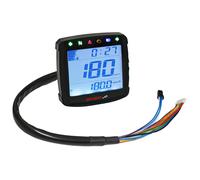 Tachometer XR-S 01 KOSO Digital universal Speed / ODO / TRIP / TIME / FUEL blau beleuchtet E-Prüfzeichen