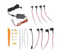 KIMISS Dashcam-Festverkabelungsset für Autos, 12V-30V Bis 5V 3A Typ C Acc-Festkabel mit Spannungsanzeige, 3,2 M Länge für 24-Stunden-Parküberwachung, Ladekabel für die