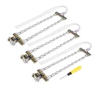 KIMISS Reifen Anti-Rutsch-Ketten 3 Stück Anti-Rutsch-Schlamm Schnee Reifen Reifen Kette Winter Security Reifengürtel für PKW LKW SUV Ox Stoff Stahl(L.) anfahrhilfe