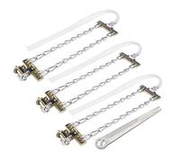 KIMISS Universal 3 Stück Auto Rutschfeste Ketten,Anti Rutsch Stahlkette Notschneeketten Schneeschlamm Rad rutschfeste Ketten für Auto SUV LKW Winter Fahren (L)