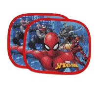 Kinder Auto Sonnenblende 2er Set 33x44 cm - Sonnenschutz für Seitenscheiben mit Motivwahl (Mickey, Spider-Man, Stitch) - Blend- & Sichtschutz für Baby/Kinder, Stil: Spiderman
