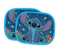 Kinder Auto Sonnenblende 2er Set 33x44 cm - Sonnenschutz für Seitenscheiben mit Motivwahl (Mickey, Spider-Man, Stitch) - Blend- & Sichtschutz für Baby/Kinder, Stil: Stitch