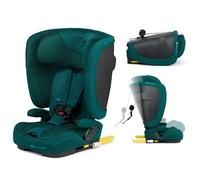 Kinderkraft FIX2GO Autokindersitz i-Size 76-150 cm (15M-12J), faltbar, Tragegriff, ISOFIX+Top Tether, SAFERIDE Sensor, SPS+, H-GUARD+, 5-fach RECLINING, Air Flow, Bezug waschbar, Grün