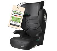 Kindersitz Auto Numa mit ISOFIX-Schienen, bequemer Kindersitz (3-8 Jahre) 100-150 cm, 2in1 Auto Kindersitz mit abnehmbarer Rückenlehne und mitwachsender Kopfstütze ECE R 129 geprüft schwarz