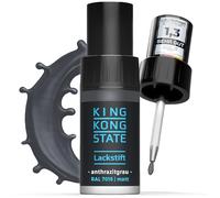 King Kong State Lackstift RAL7016 MATT - 1-Schicht-Lack in anthrazit-grau zur Ausbesserung von Steinschlägen und Kratzern im Außenbereich und am Auto (MATT)