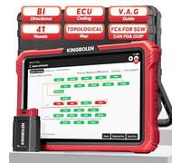 KINGBOLEN K10 PRO Obd2 Diagnosegerät,Bi-Direktionale OE-Level Alle Systeme OBD2 Diagnosegerät Auto mit Topologie-Karte,ECU Codierung,Diagnosegerät KFZ mit FCA Can FD und DOIP,50 Dienst Zurücksetzen.
