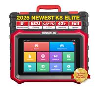KINGBOLEN K8 Elite Obd2 Diagnosegerät,Alles System Diagnosegerät Auto mit Bi-Direktionale Steuerung,42+ Dienst Zurücksetzen,ECU-Kodierung,V.A.G-geführte,FCA,CANFD＆DOIP,Lebenslanges Kostenloses Update