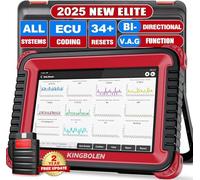 KINGBOLEN K8 Obd2 Diagnosegerät für Alle Fahrzeuge,Bi-Direktionale Auto Diagnosegerät mit 2-Jahres-Update, 34+ Dienst Zurücksetzen, Alle Systemdiagnosen, Active Test,ECU-Kodierung