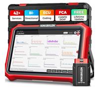 KINGBOLEN K8 PRO Obd2 Diagnosegerät Bluetooth,Alles System Diagnosegerät Auto mit Bi-Direktionale,42+ Dienst Zurücksetzen,ECU-Kodierung,V.A.G-geführte,FCA,CANFD＆DOIP,Lebenslanges Kostenloses Update