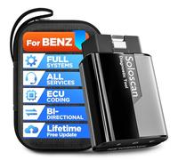 KINGBOLEN Soloscan OBD2 Diagnosegerät für Benz/für Maybach/für Sprinter,Alles System Diagnosegerät Auto Mit 50+ Resets,Aktiver Test,ECU-Codierung,Bluetooth 5.2,Lebenslange kostenlose Updates.