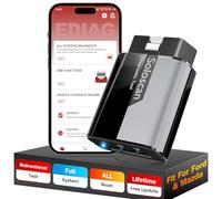 KINGBOLEN Soloscan OBD2 Diagnosegerät für Ford/für Mazda, Alles System Kfz Diagnosegerät für iPhone & Android, 50+ Reset-Funktion,Bi-direktionale,Aktiver Test,Lebenslanges kostenloses Update.