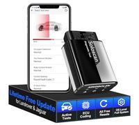 KINGBOLEN Soloscan OBD2 Diagnosegerät für Land Rover/für Jaguar, Alles System Kfz Diagnosegerät Mit 50+ Reset-Funktion,Bi-direktionale,Aktiver Test,ECU-Codierung, Lebenslanges kostenloses Update
